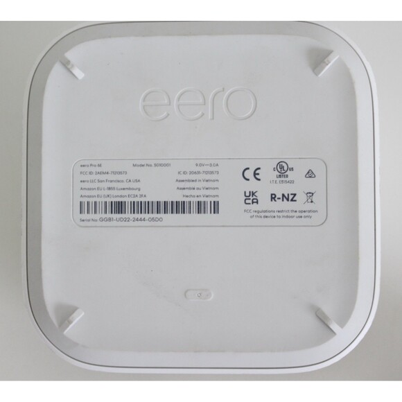 Eero Pro 6E Tri-Band Mesh Wi-Fi 6E Router Used W/ AC  ISP FRONTIER S010001 - Picture 3 of 6